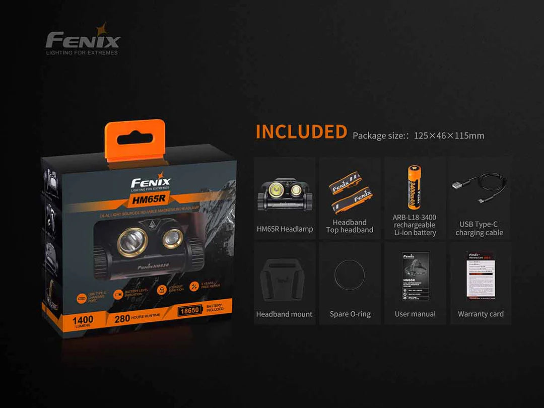 FENIX RECHARGEABLE HEADLAMP