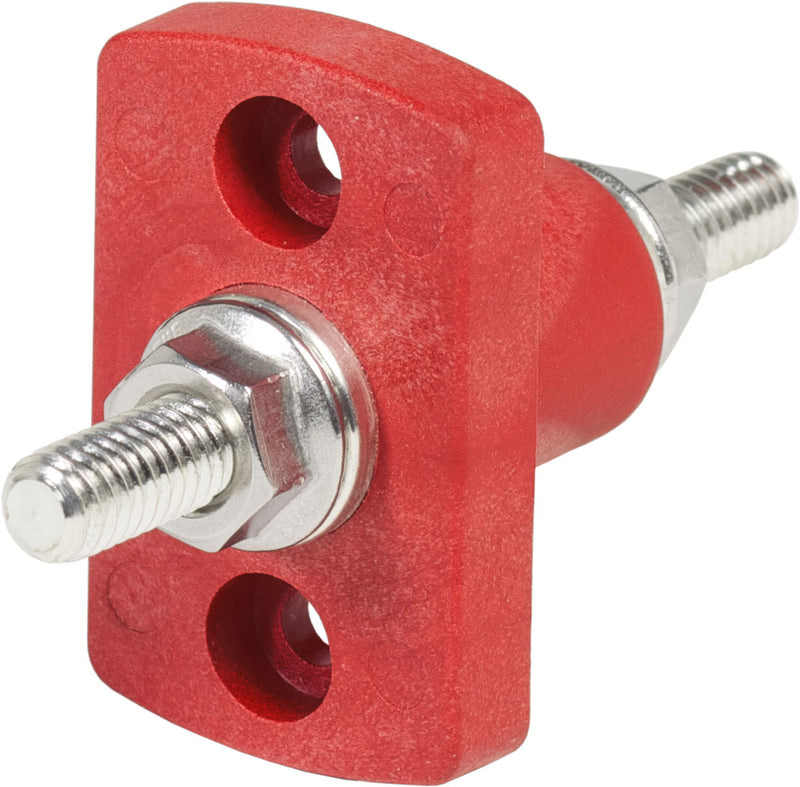 Terminal Feed Through Connector - 5/16"-18 Studs (Red)