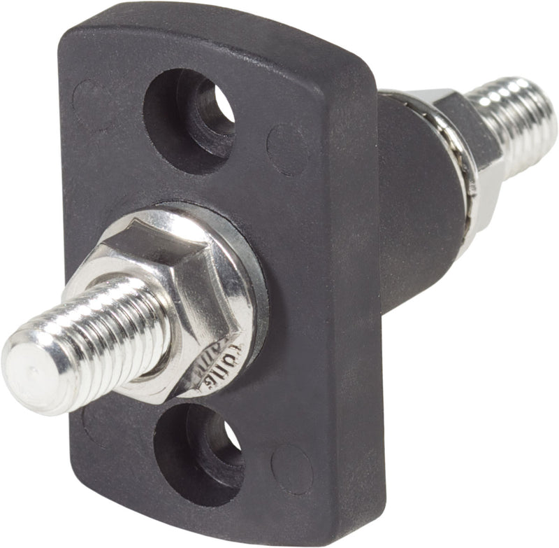 Terminal Feed Through Connector - 3/8"-16 Studs (Black)