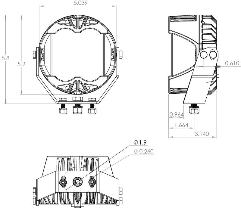 LP4 Pro Automotive Off-Road LED Lights (Pair)