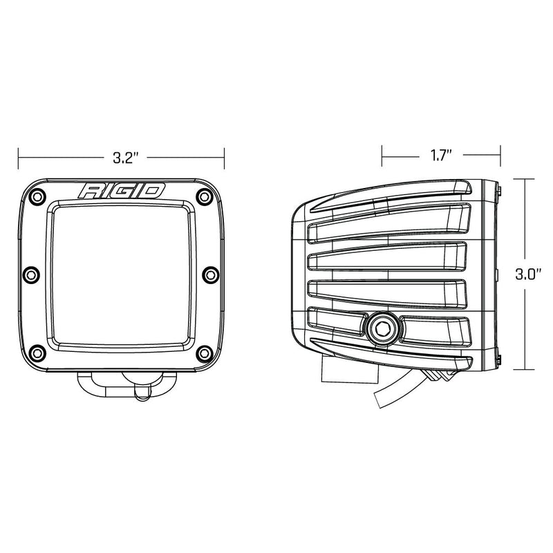 D-Series Spot with Amber PRO Lens - Pair