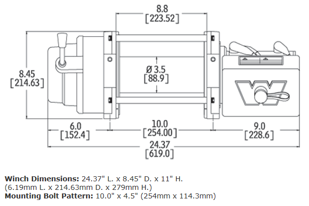 M12 24V HEAVYWEIGHT WINCH