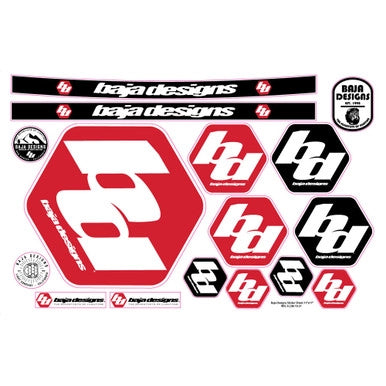 Baja Designs Sticker Sheet - Universal