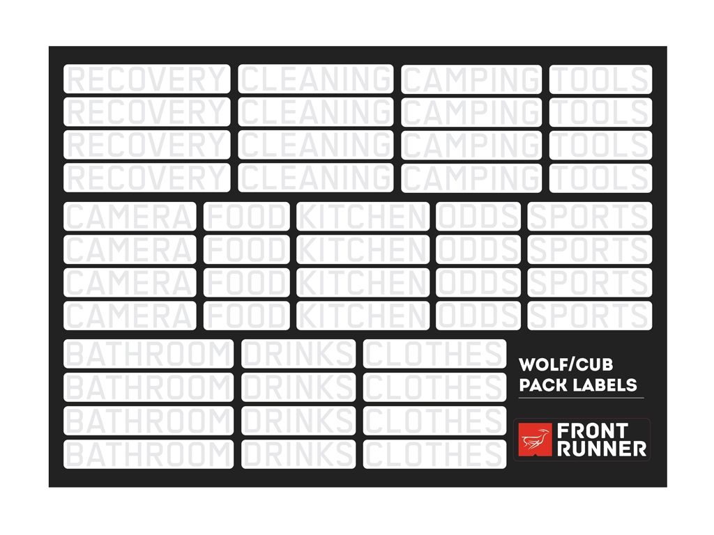 WOLF/CUB PACK CAMPSITE ORGANIZING LABELS