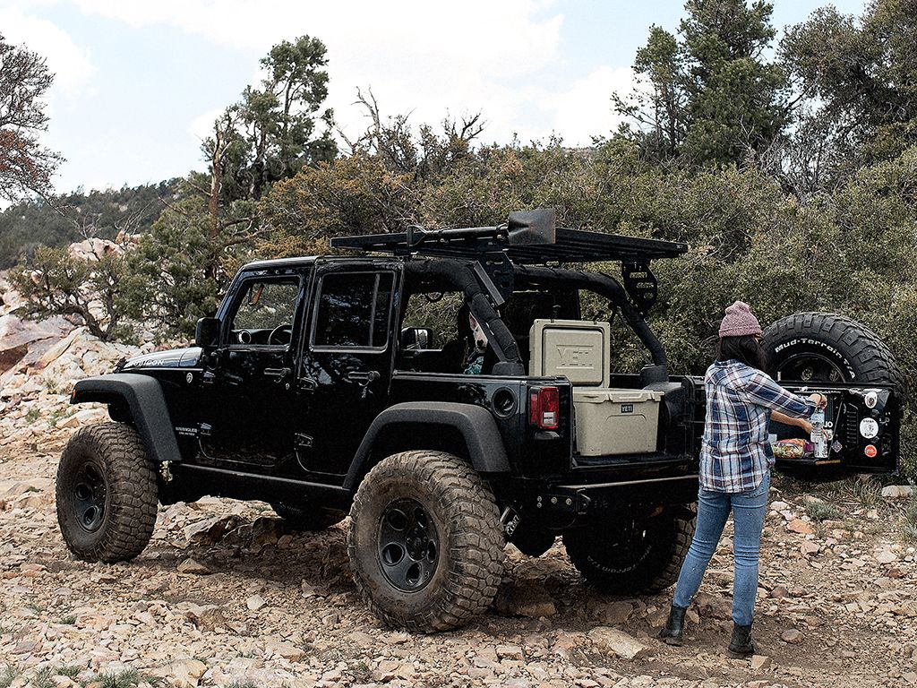 JEEP WRANGLER JK 4 DOOR (2007-2018) EXTREME 1/2 ROOF RACK KIT